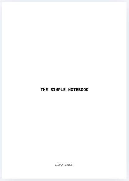 The Simple Notebook